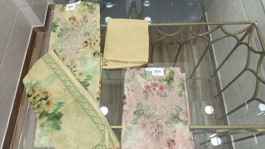 Embroidered Chanderi Suit Set