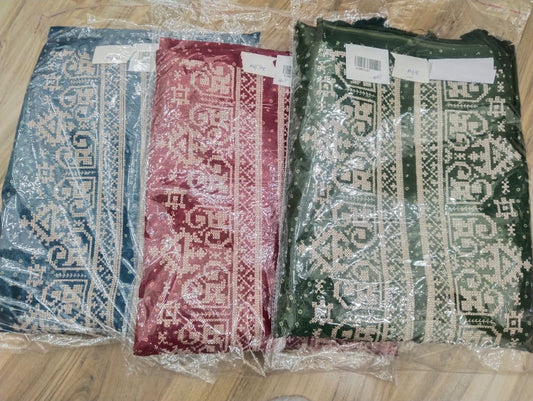 Embroidered Italian Tussar Suit Set