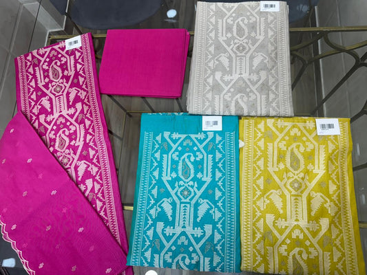 Embroidered Chanderi Suit Set