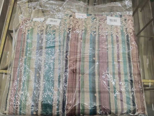 Embroidered Italian Tussar Suit Set