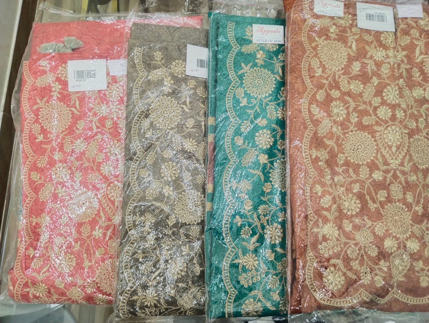 Embroidered Italian Tussar Suit Set