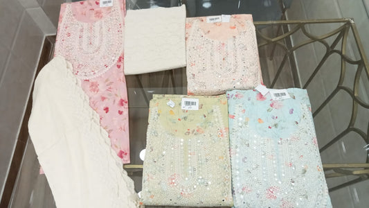 Embroidered Cotton Suit Set