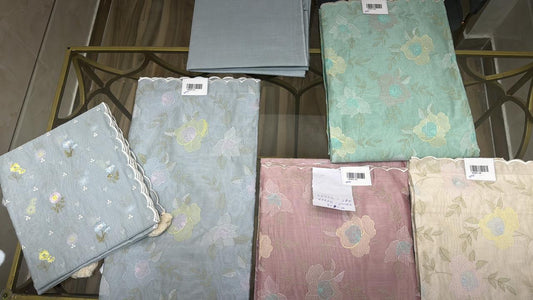 Embroidered Chanderi Suit Set