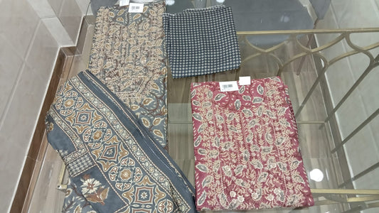 Embroidered Mudal Cotton Suit Set