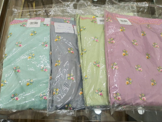 Embroidered Karachi Lawn Suit Set